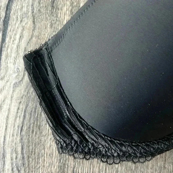 Wacoal Bra Black La Femme Contour Bra Size 34D Adjustable Straps Smooth Contour - Picture 3 of 10